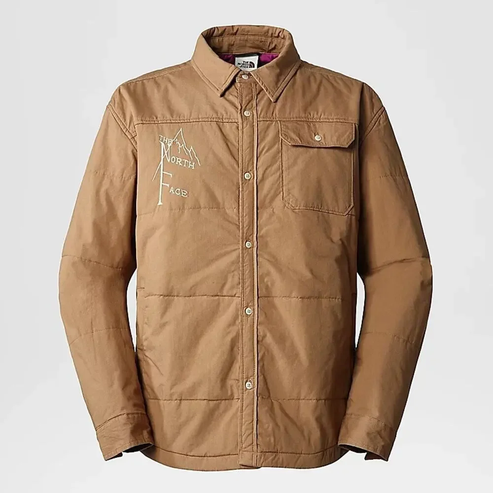 The North Face M66 Stuffed Shirt Jacket Size Small Utility Brown $200 MSRP NWT